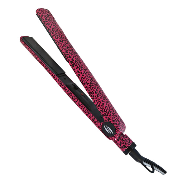 Hot Pink Leopard 1" JET | Flat Iron