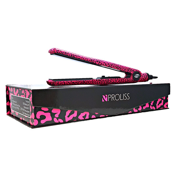 Hot Pink Leopard 1" JET | Flat Iron